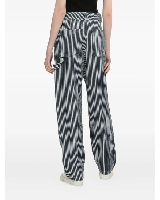 A.P.C. Gray Striped Trousers