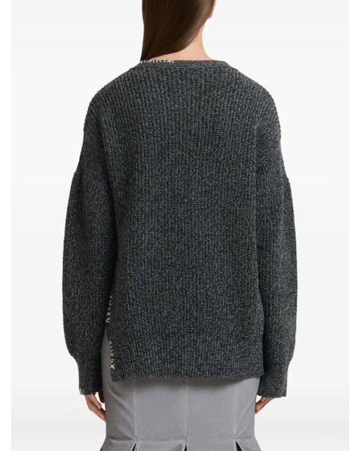 Marni Vネック カーディガン Black