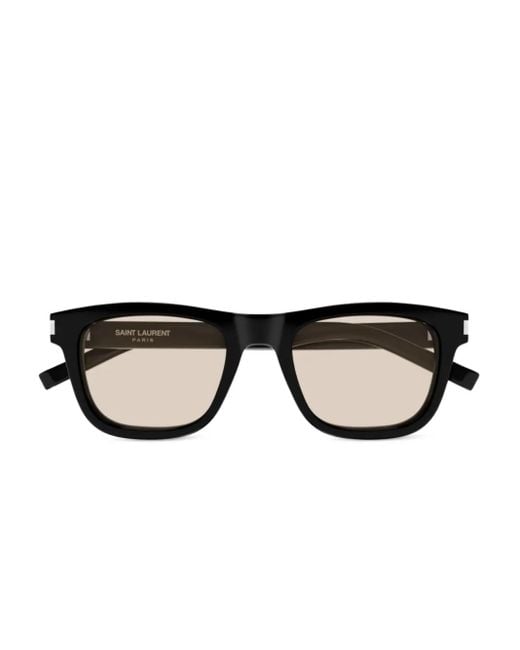 Gafas con montura cuadrada Saint Laurent de color Black