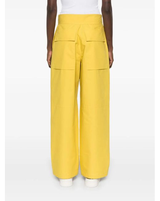 Jil Sander Yellow Belted Trousers