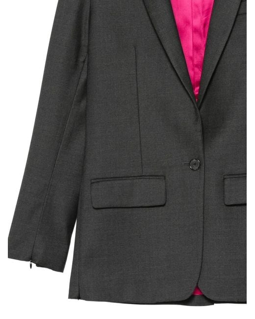 Barbara Bui Gray Blazer À Simple Boutonnage