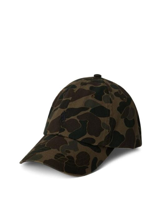 Polo Ralph Lauren Black Camouflage Baseball Cap for men