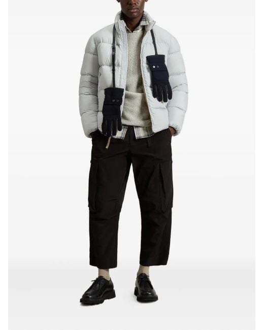 Woolrich Gray Quilted Puffer Jacket for men