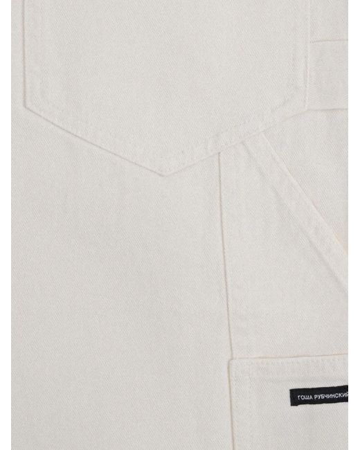 Gosha Rubchinskiy White Utility Pocket Straight-Leg Jeans