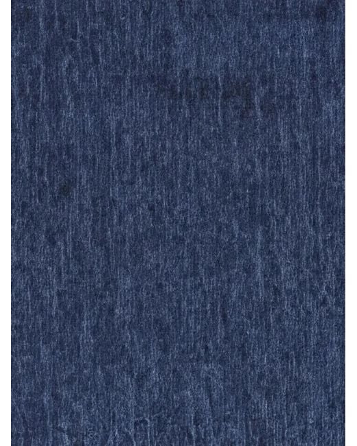 Orlebar Brown Blue Cesare Long-Sleeved Chambray Polo Shirt for men