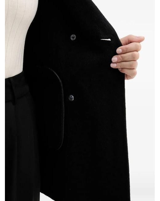 GAUDI Black Double-Breasted Coat