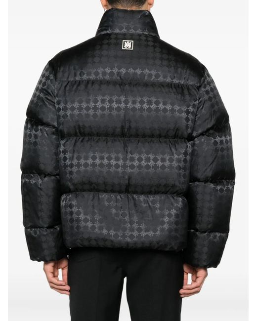 Amiri Black Ma Quad Jacquard Puffer Jacket for men