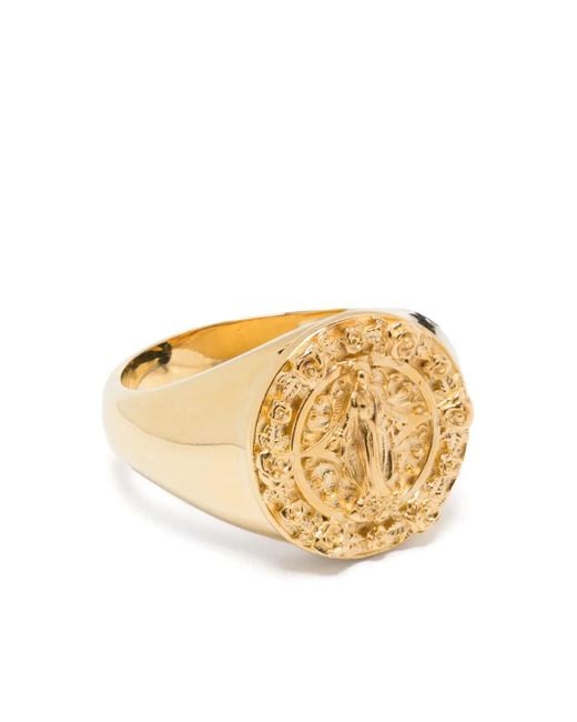 Anello Devotion di Dolce & Gabbana in Metallic da Uomo