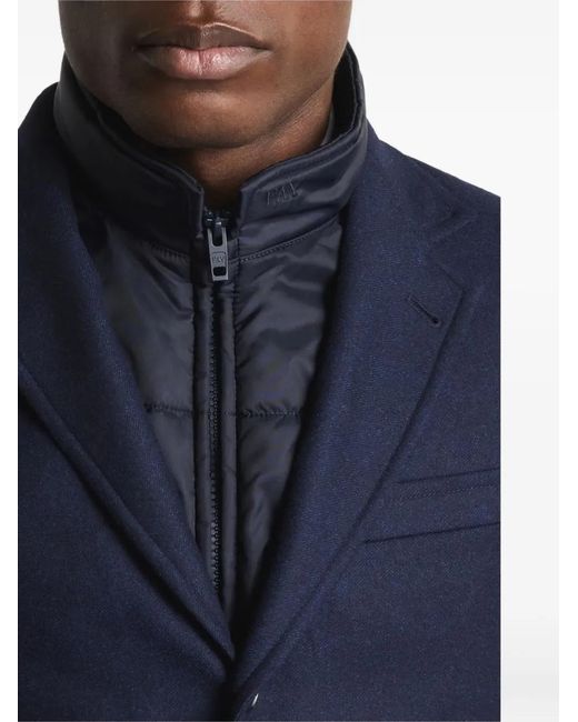 Fay Jacke Im Layering-Look in Blue für Herren