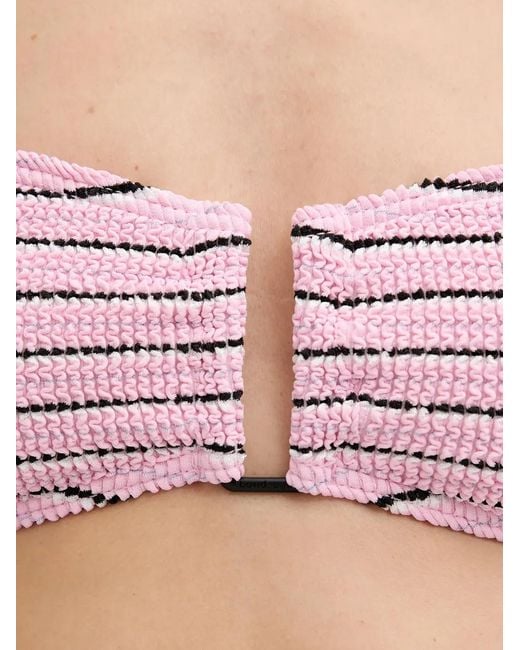 Bondeye Purple Blake Bandeau Bikini Top