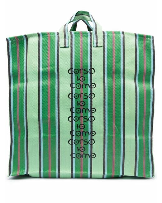 10 Corso Como Green Logo-print Tote Bag for men