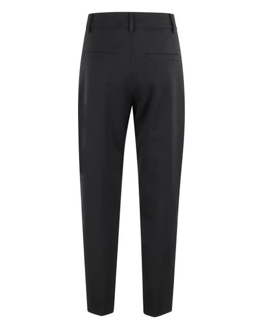 Seventy Black Flat-Front Trousers