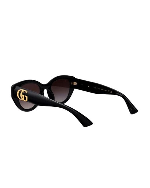 Gucci Black Cat-Eye Frame Sunglasses