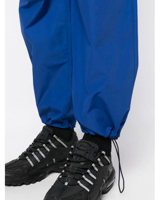 Maison Kitsuné Blue Water-Resistant Convertible Track Pants for men