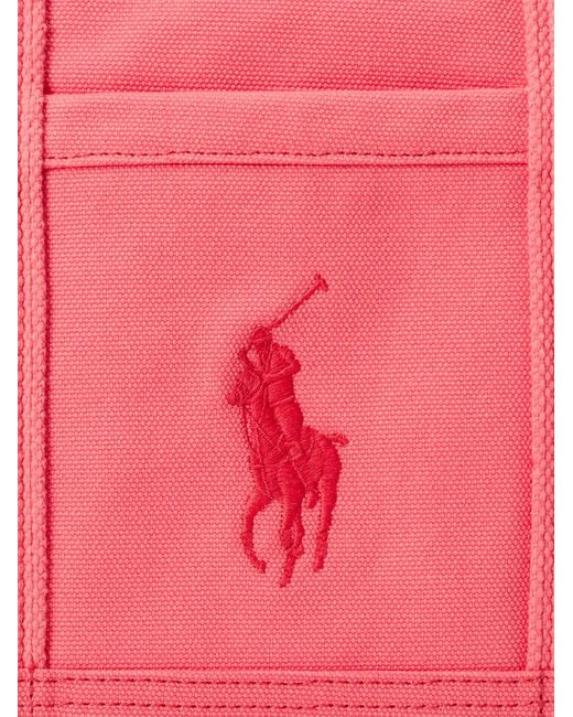Polo Ralph Lauren Pink Logo-Detail Tote Bag