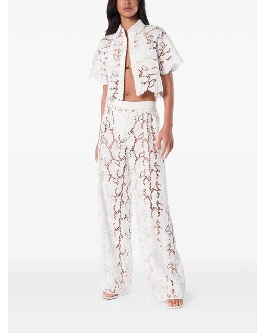 Pantalon Sandra Ample Nicholas en coloris White