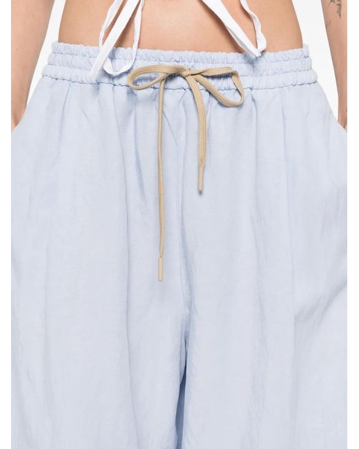 Pantalones Con Cordones Berwich de color White