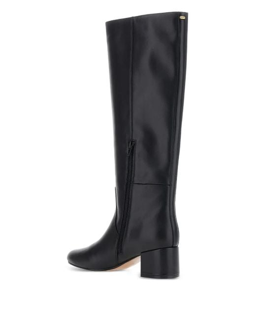 Twinset Black Knee-High Block-Heel Boots