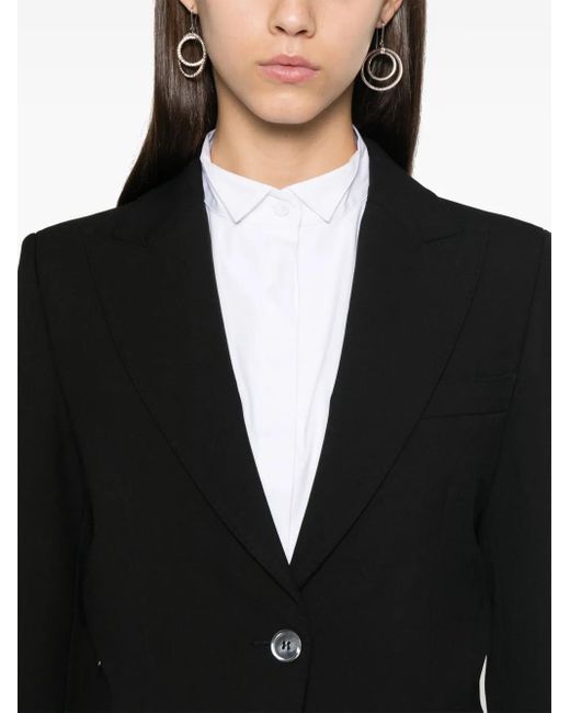 Peserico Black High-Low Blazer