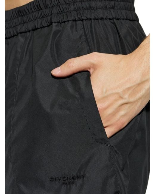 Givenchy Black Cut-Out Track Pants For for men