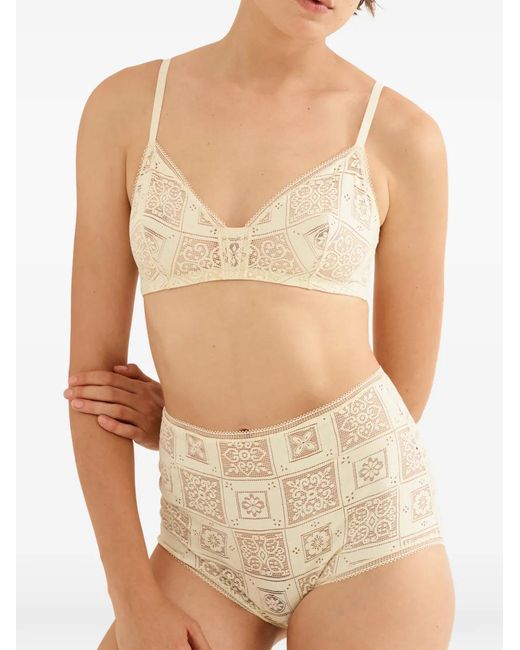 Eres Natural Mosaic Wireless Triangle Bra