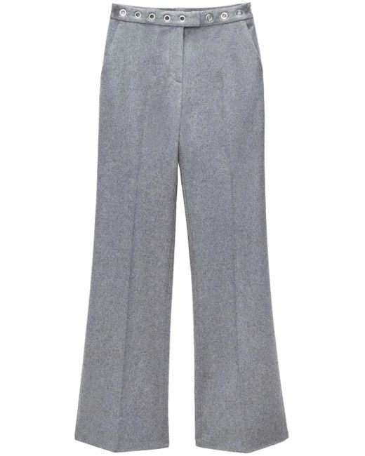 MSGM Pantalon Met Ringlets in het Gray