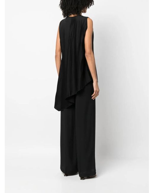 Joseph Black Asymmetric Pleated Vest