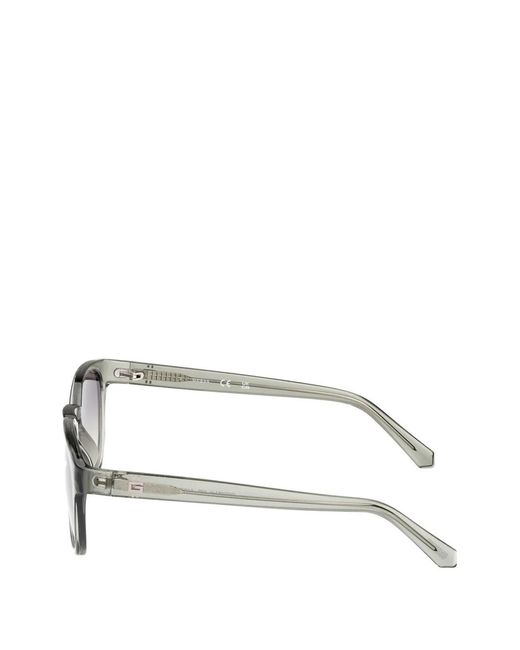 GUESS EYEWEAR Gray Round-Frame Sunglasses for men