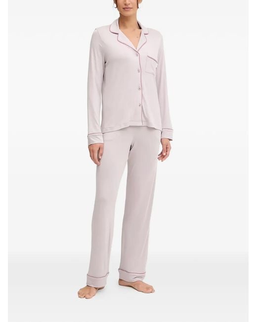 DKNY Pink Long-Sleeve Pajama Set