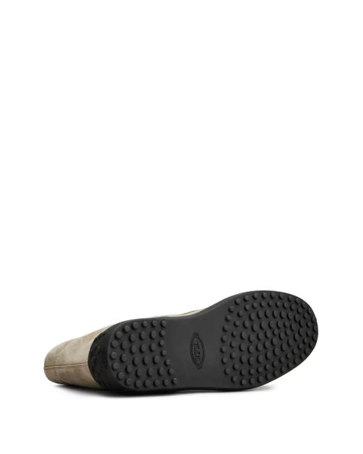 Tod's Brown Suede Combat Boots for men