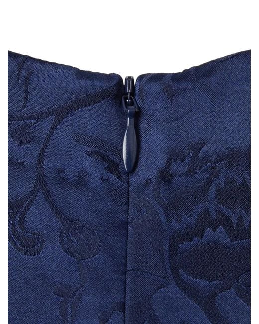 Shanghai Tang Blue Tang Jacquard Batwing-Sleeve Top