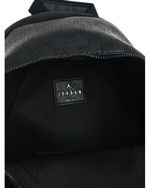 Nike Black Monogram-Pattern Backpack for men