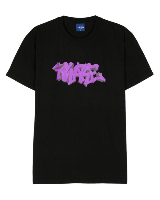 AWAKE NY Black Logo-print Cotton T-shirt for men