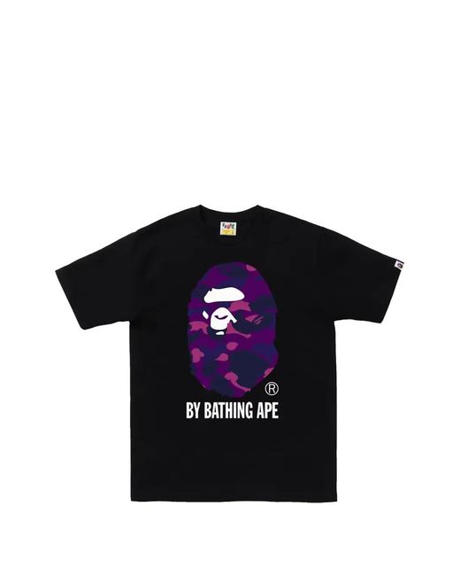 A Bathing Ape Black Camo Ape Head T-Shirt for men