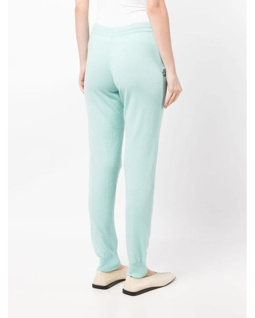 Teddy Cashmere Blue Milano Cashmere Track Pants