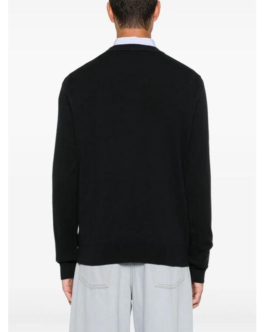 Paul Smith Black Zebra-Patch Sweater for men