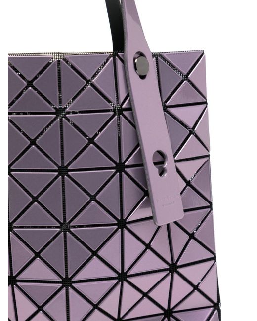 Bao Bao Issey Miyake Purple Prism metallic-finish tote bag