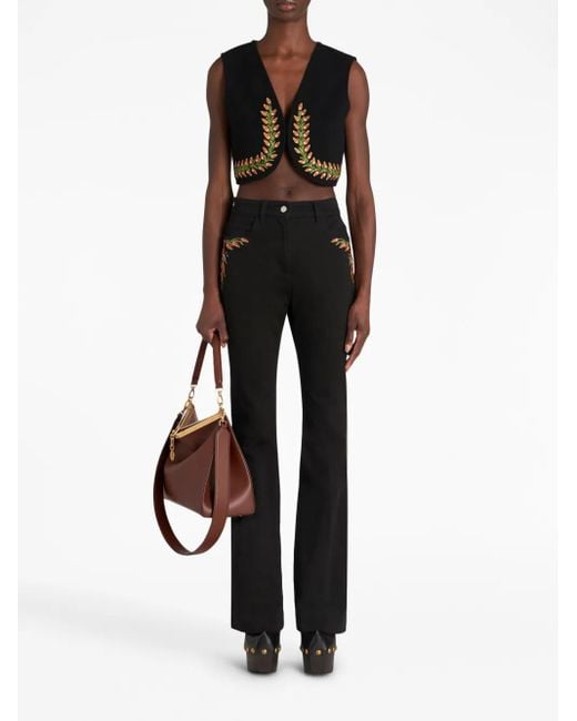 Etro Black Flare Jeans