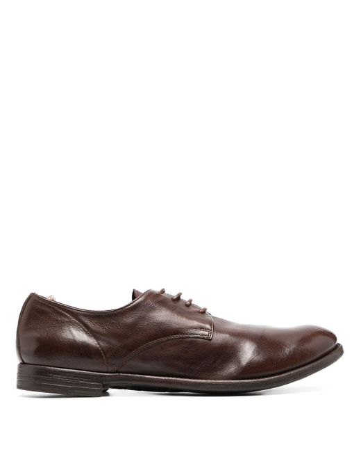 Officine Creative Leather Lace-up Shoes in Dark Brown Brown Mens Shoes Lace-ups Oxford shoes for Men 