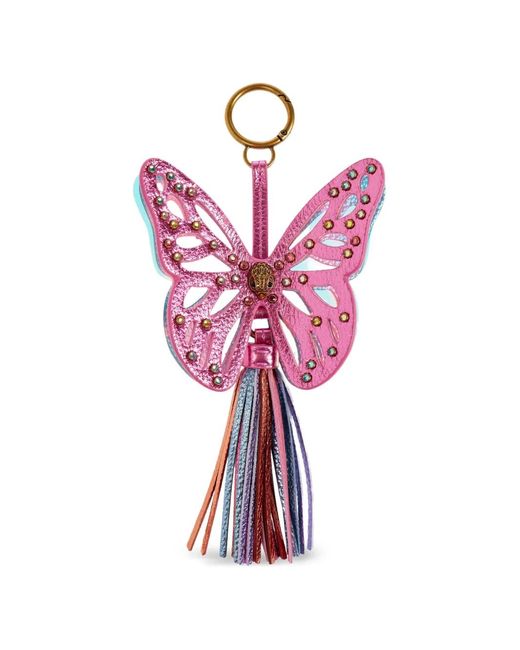 Kurt Geiger Pink Butterfly-Tassel Charm