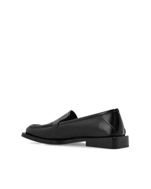 The Attico Leren Loafers in het Black