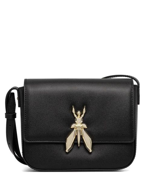 Patrizia Pepe Black Fly Leather Cross Body Bag