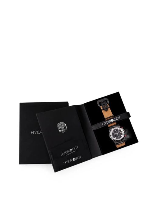 Hydrogen Black Otto 44Mm Chronograph Tachymeter Watch for men