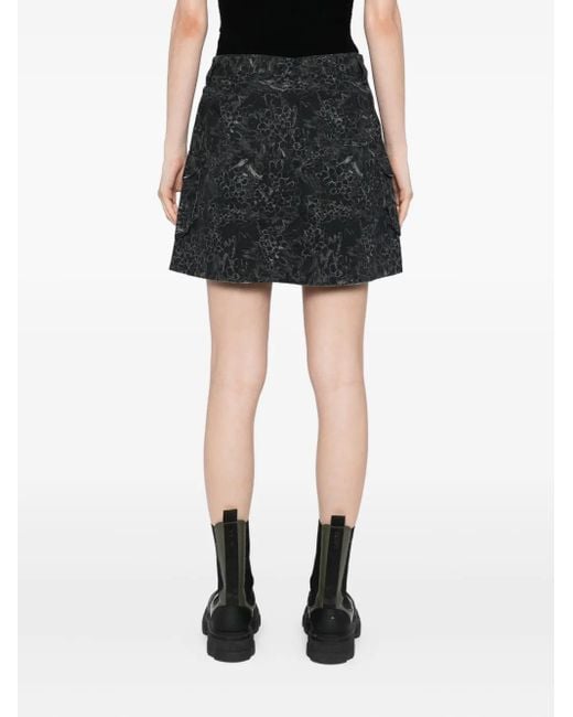JNBY Black A-Line Cotton Skirt