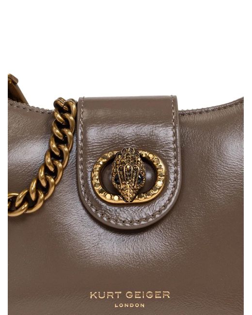 Kurt Geiger Brown Kleiner Chelsea Tote Bag mit Kettenriemen