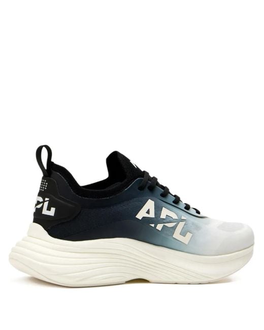 Athletic Propulsion Labs Men's Blue Podium Ombre Logo Sneakers
