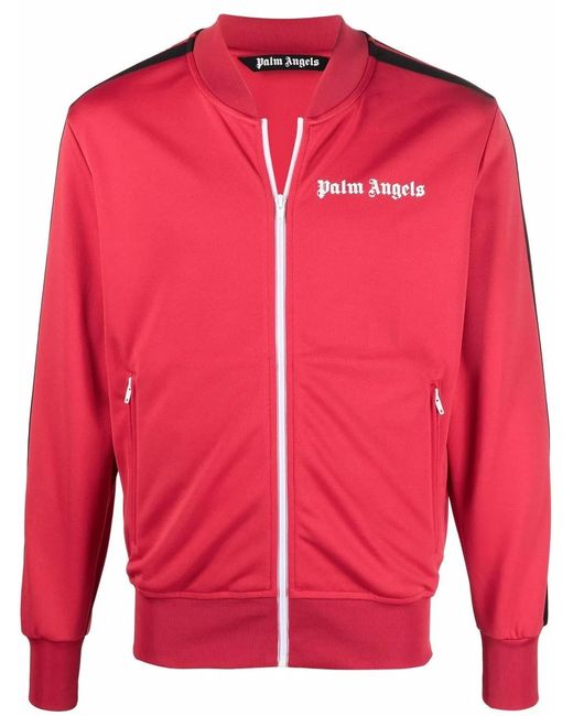 Palm Angels Red Palm Painted Jacket for men