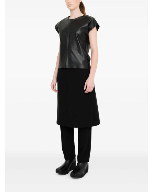 Uma | Raquel Blay フレアスリーブ トップ Black
