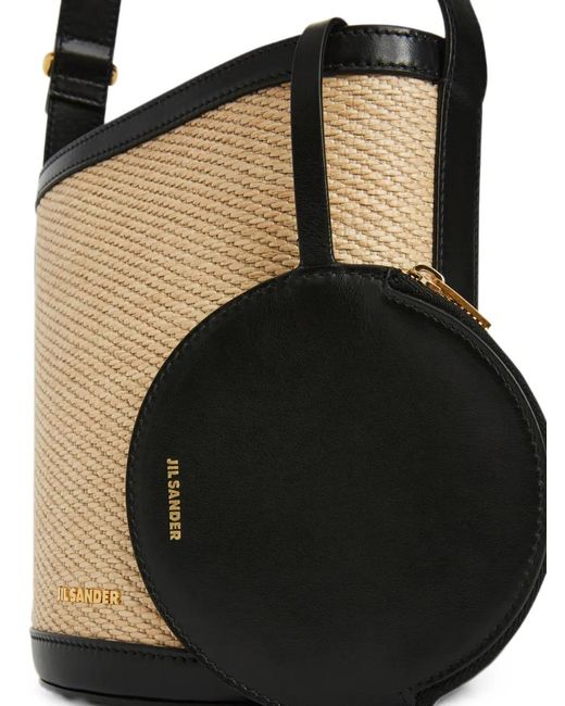 Jil Sander White Cannolo Bucket Bag