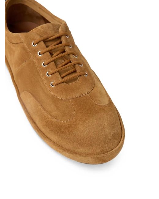 Marsèll Brown Scatopelle Suede Lace-Up Sneakers for men